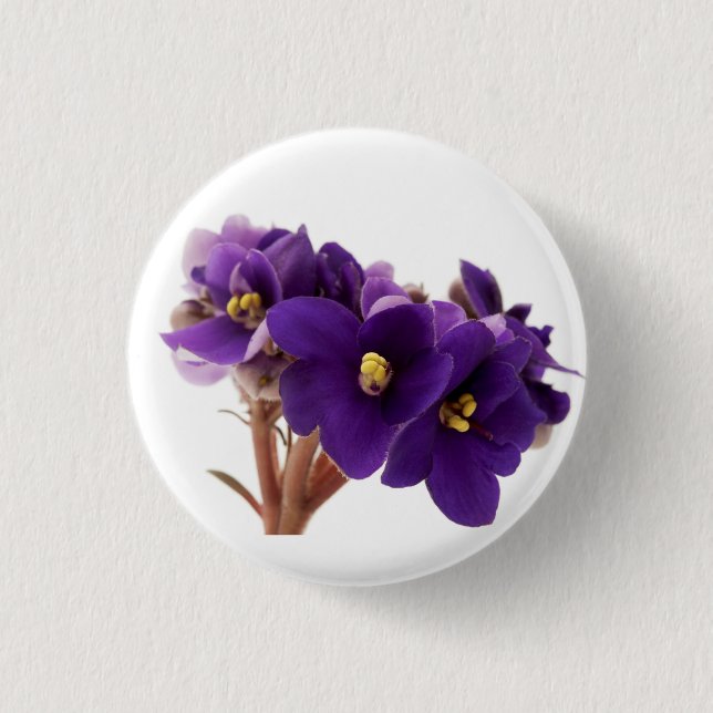 African violet button (Front)