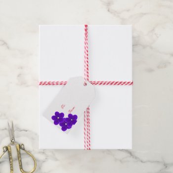 African Violet Christmas Gift Tag by CDEANDESIGNS at Zazzle