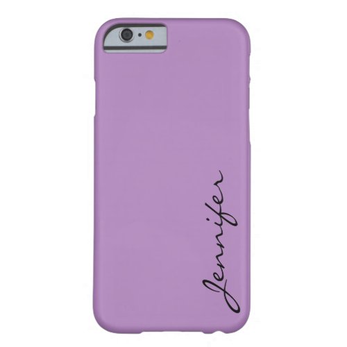 African violet color background barely there iPhone 6 case