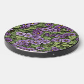 African Violet flowers pattern Wireless Charger (Front 2)