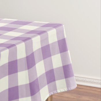 African Violet Gingham Pattern Check Tablecloth by Richard__Stone at Zazzle