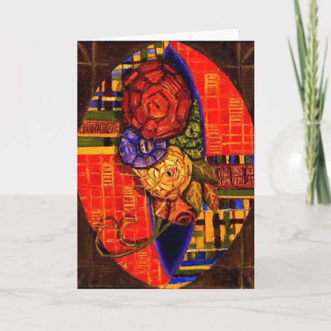 African Violet Holiday Card (Front)
