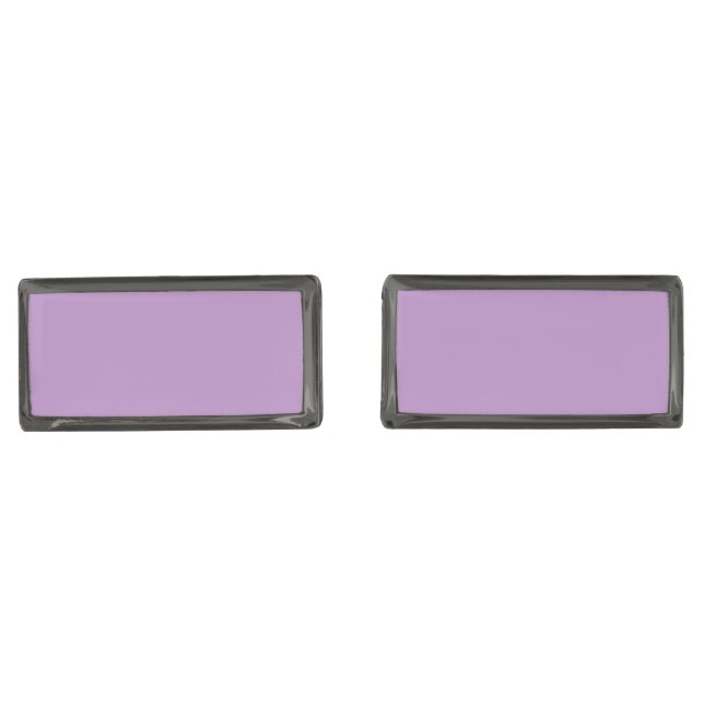 African Violet, lavender Cufflinks (Front)