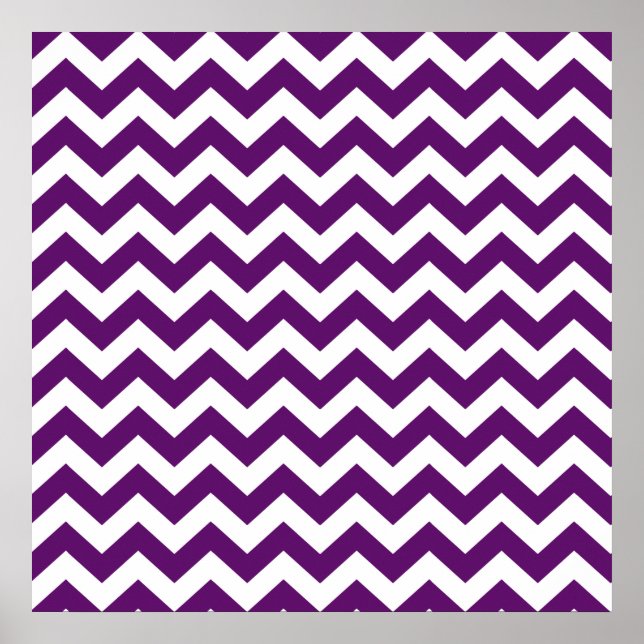 African Violet Safari Chevron Poster (Front)