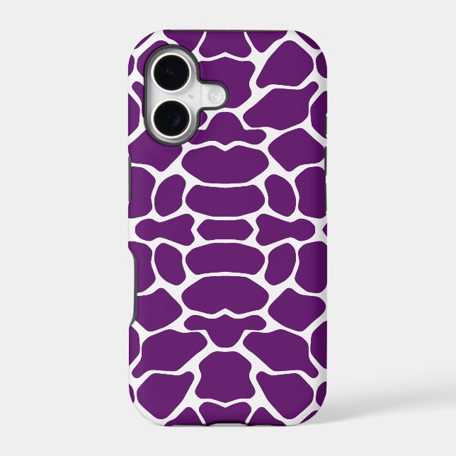 African Violet Safari Giraffe Case-Mate iPhone Case (Back)