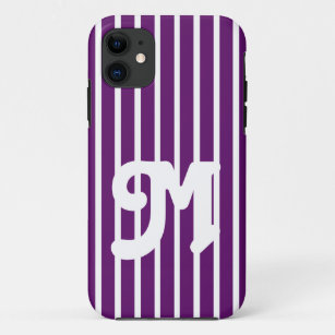 African Violet Safari Stripe iPhone 11 Case