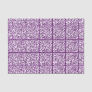 African Violet Safari Zebra, tiled design Tissue Paper