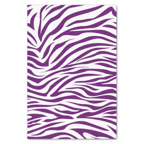 African Violet Safari Zebra Tissue Paper