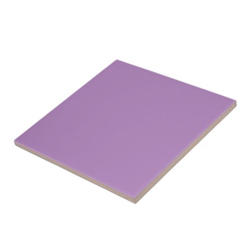 African violet  solid color ceramic tile