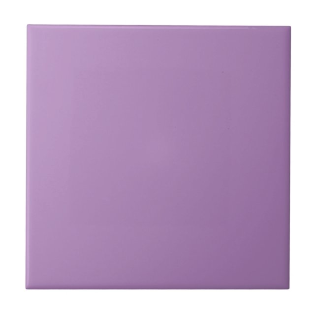 African Violet Solid Color  Ceramic Tile (Front)