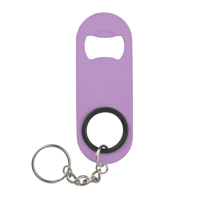 African violet  (solid color)  keychain bottle opener (Front)