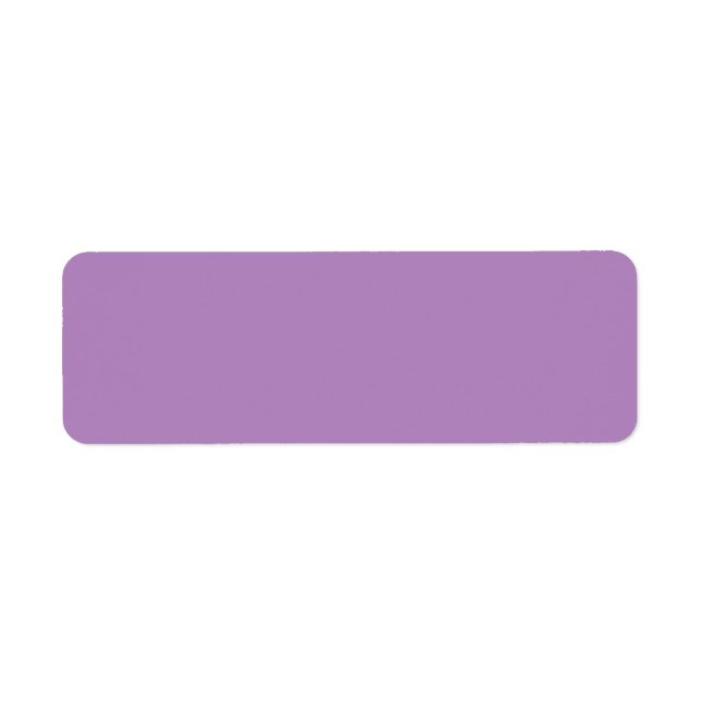 African violet  (solid color)  label (Front)