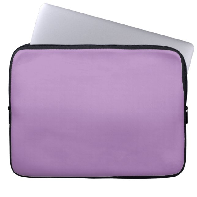 African Violet Solid Color Laptop Sleeve (Front)
