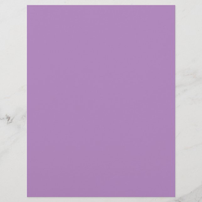 African violet  (solid color)  letterhead (Front)
