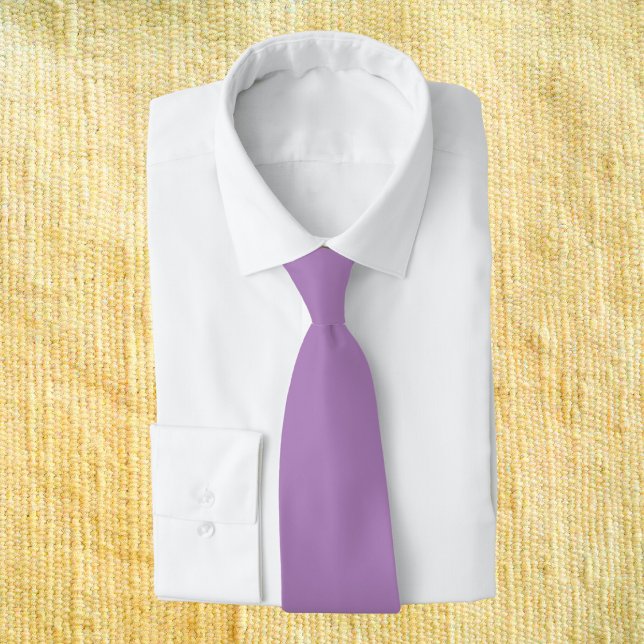 African Violet Solid Color Neck Tie (Creator Uploaded)