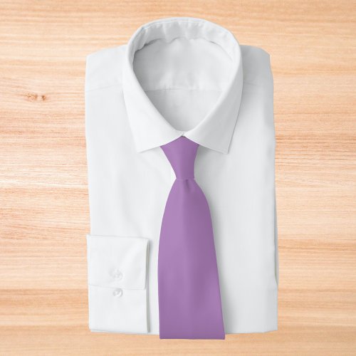 African Violet Solid Color Neck Tie