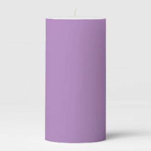 African violet  (solid color) pillar candle