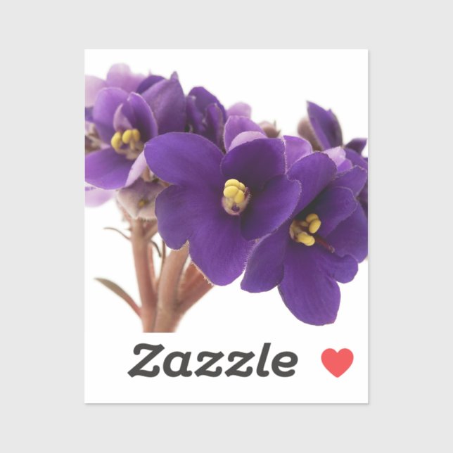 African violet sticker (Sheet)