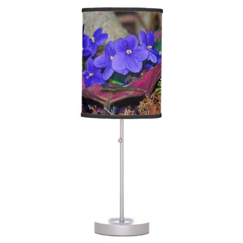 African Violet  Table Lamp