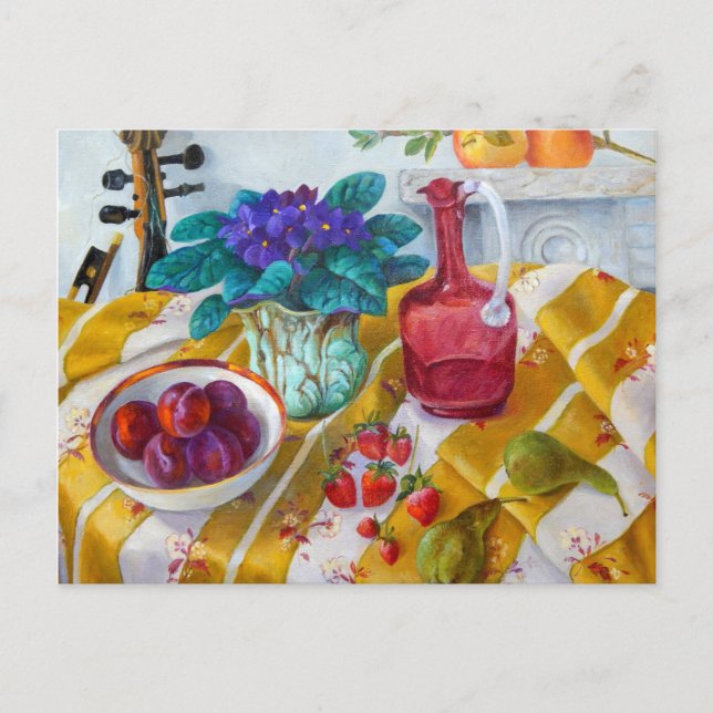 African Violets 2012 Postcard (Front)