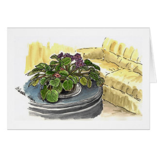 African Violets Cards