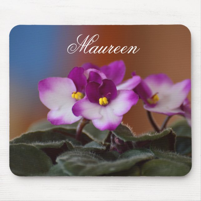 African Violets Mouse Pad (Front)