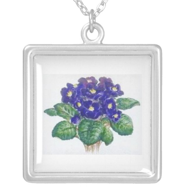 African Violets Necklace (Front)