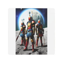 African Warriors In Space