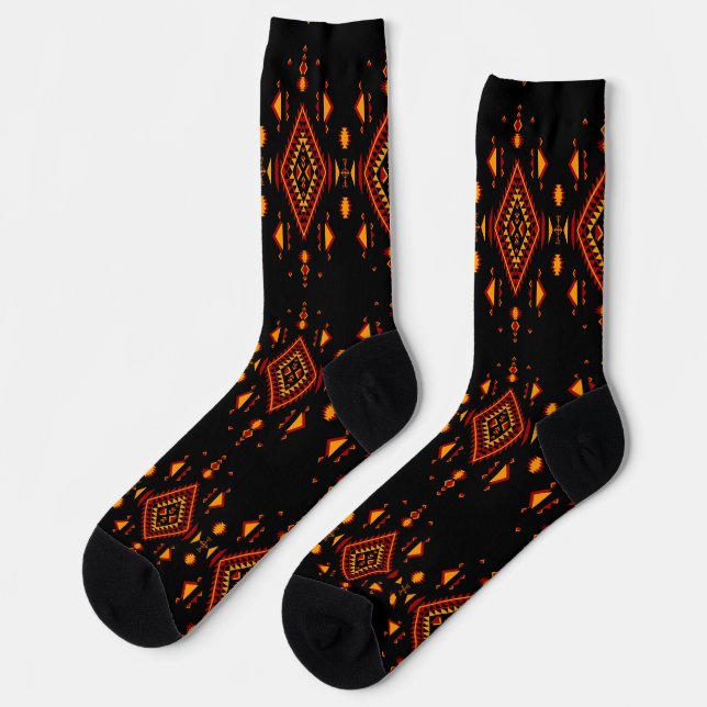 African Wax Print Africa United Afri Power Socks  (Left)