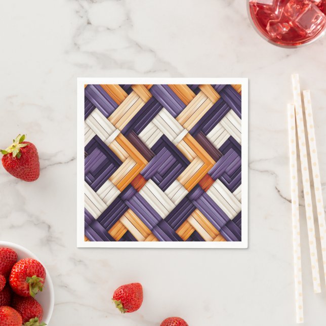 African Weave Basket Bliss Napkins (Insitu)