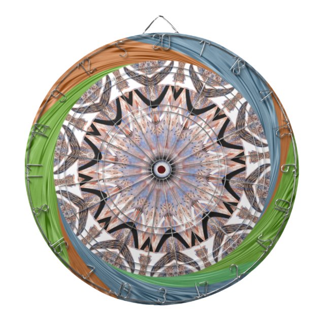 African Whirl Art Print Dart Board (Front)