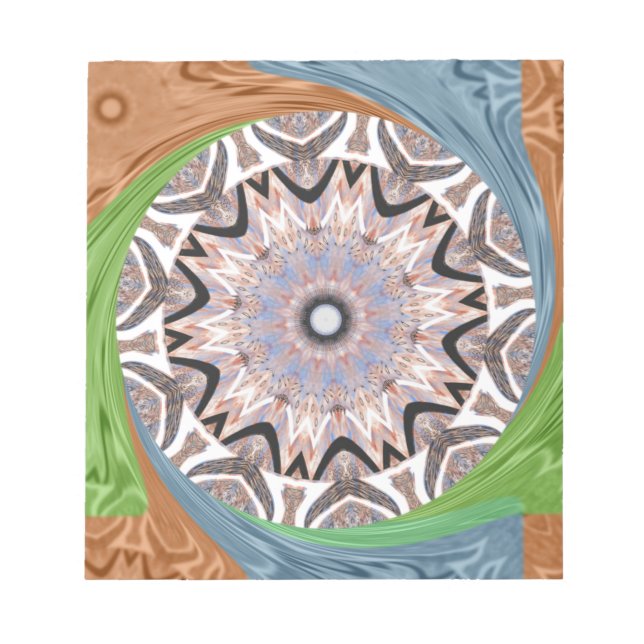African Whirl Art Print Notepad (Front)