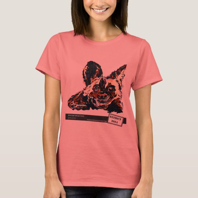 African Wild Dog by Natasha Bowdoin T-Shirt (Front)