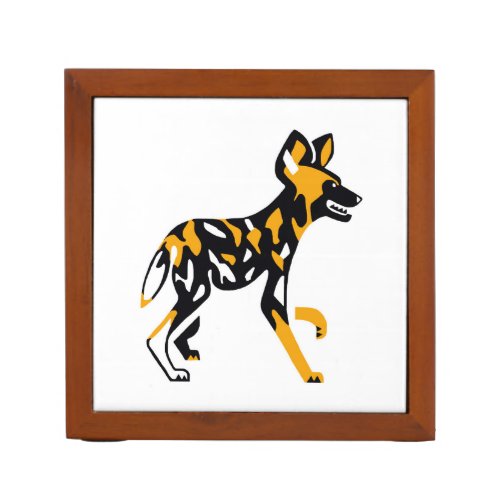 African wild dog _ Cape hunting dog _  Desk Organizer