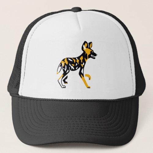 African wild dog _ Cape hunting dog _Endangered _ Trucker Hat