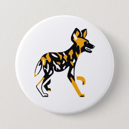 African wild dog _ Cape hunting dog_ Nature _ Button