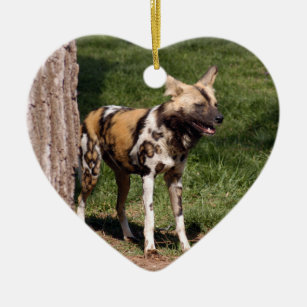 African Wild Dog Christmas Ornament