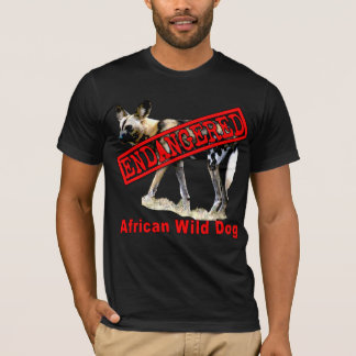 African Wild Dog Endangered Animal Products T-Shirt