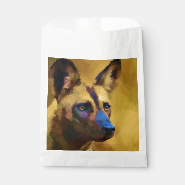 African Wild Dog Favor Bag (Front)