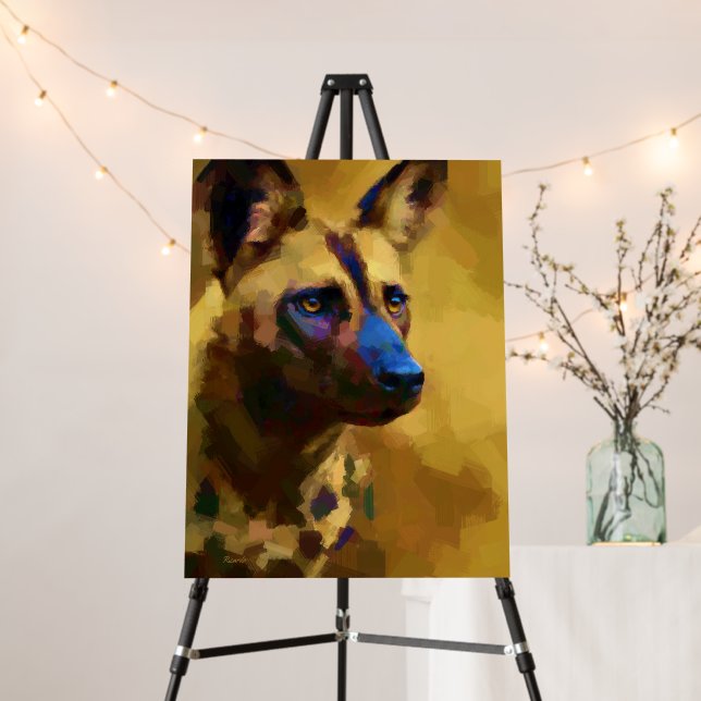 African Wild Dog Foam Board (In Situ (Stand))
