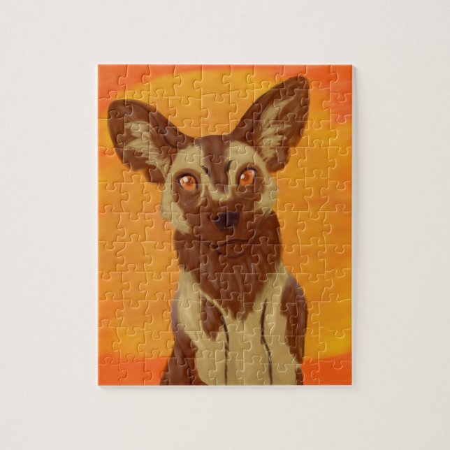 African Wild Dog Jigsaw Puzzle (Vertical)