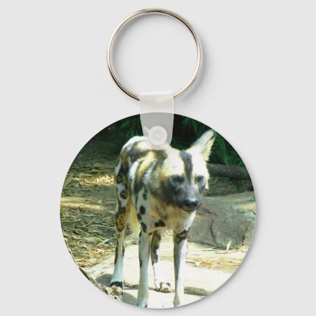African Wild Dog Keychain (Front)