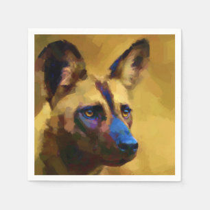 African Wild Dog Napkins