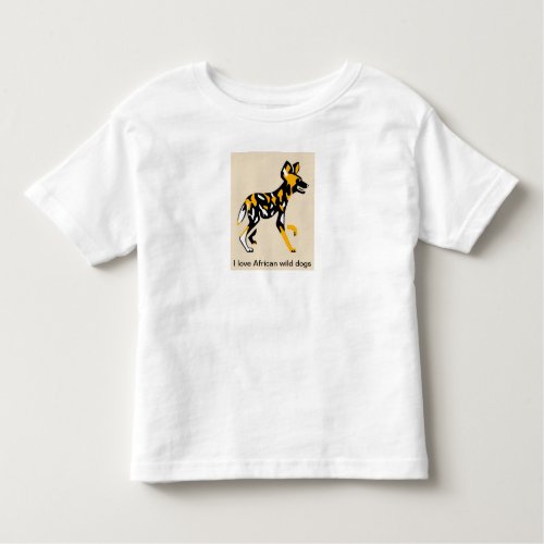 African Wild DOG_ Painted dog_ African wildlife Toddler T_shirt