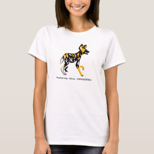 African wild dog- -Painted dog -Endangered animal T-Shirt
