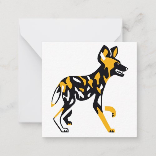 African wild dog _Painted dog _ note card