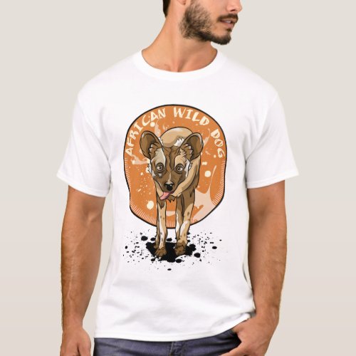 African Wild Dog Painted Dog T_Shirt