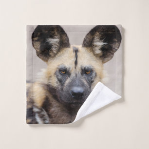 African Wild Dog (Painted Dog) Wash Cloth
