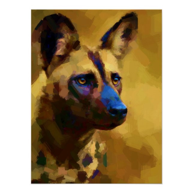 African Wild Dog Poster (Front)