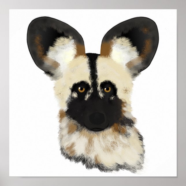 African Wild Dog Poster (Front)